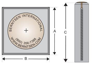 Berntsen pre-cast concrete monuments (metal marker not included)